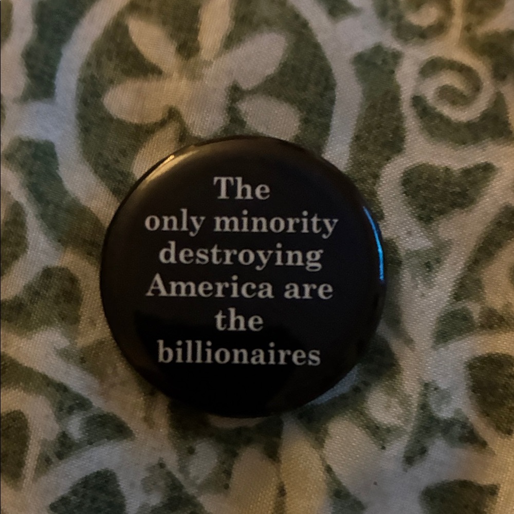 Black Pin with White Text